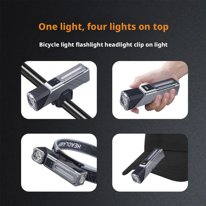 Induction Headlight Cob Soft Rubber Outdoor Head Mounted Rechargeable Led Multifunctional Adjustable Angle Work Light Flashligh