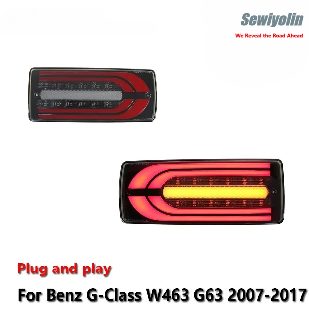 

Car LED Tail Light Parts For Benz G-Class W463 G63 2007-2017 Auto Fog DRL Brake Turn Signal Lamp Plug And Play
