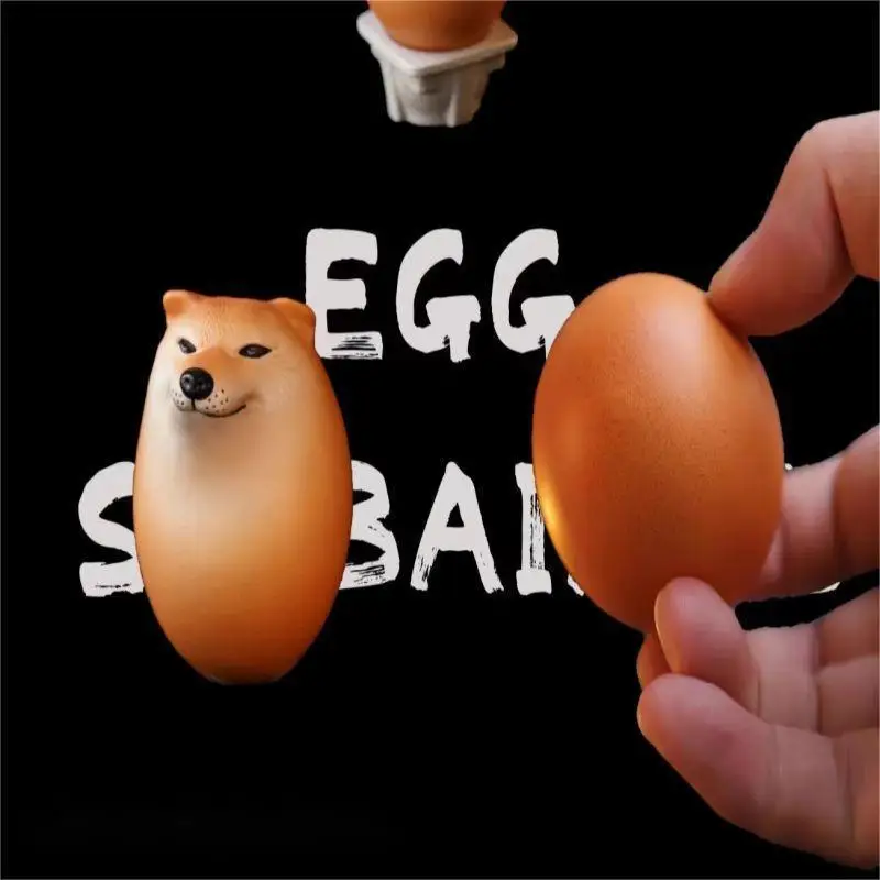 New Funny Dog Egg Egg Sand Sculpture Shiba Inu PU Slow Rebound Toy For Kids Adults Stress Relief Toys Pinch Music Fidget Toy