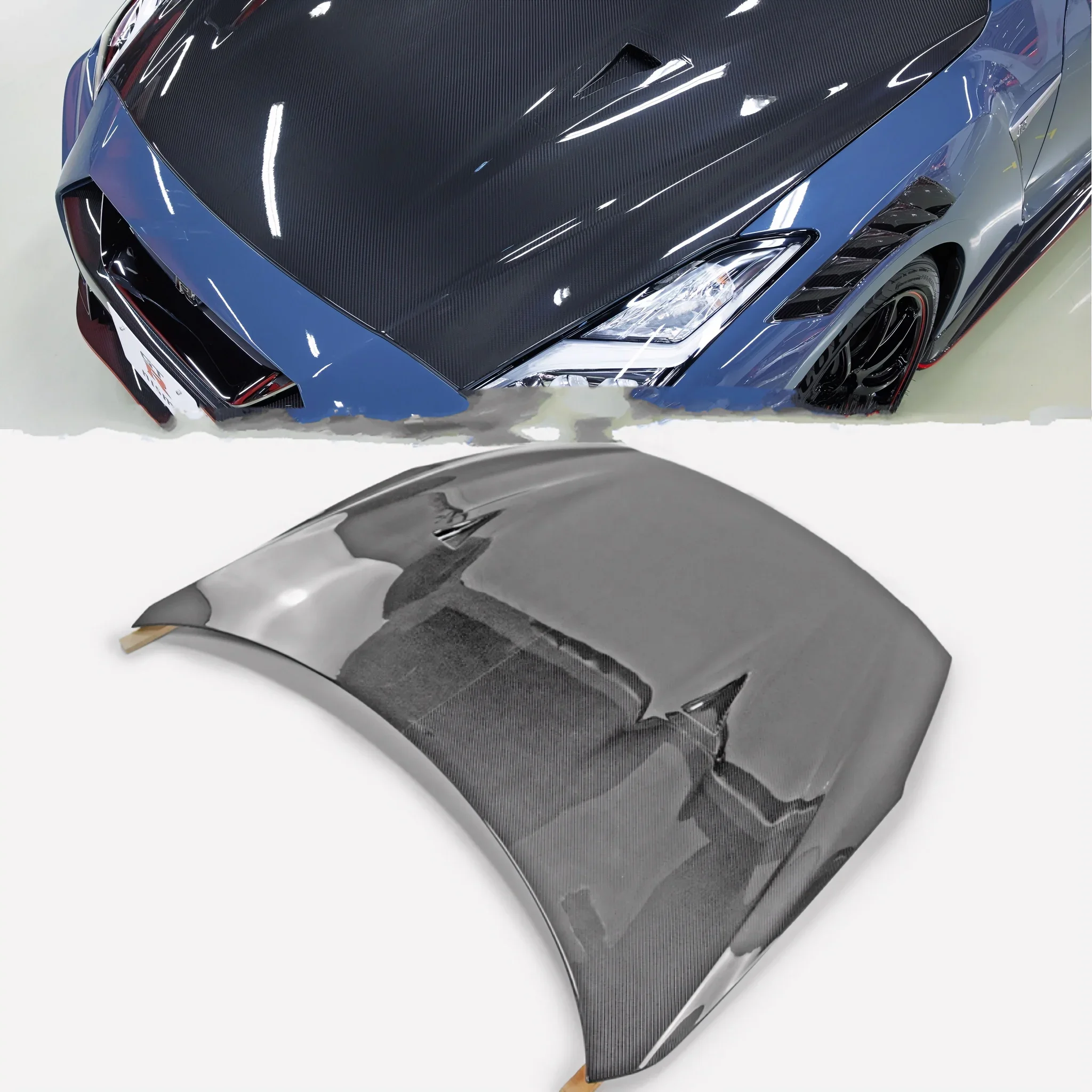 For Nissan GTR R35 2017 MY17 NIsmoType Hood  High Quality Dry Carbon