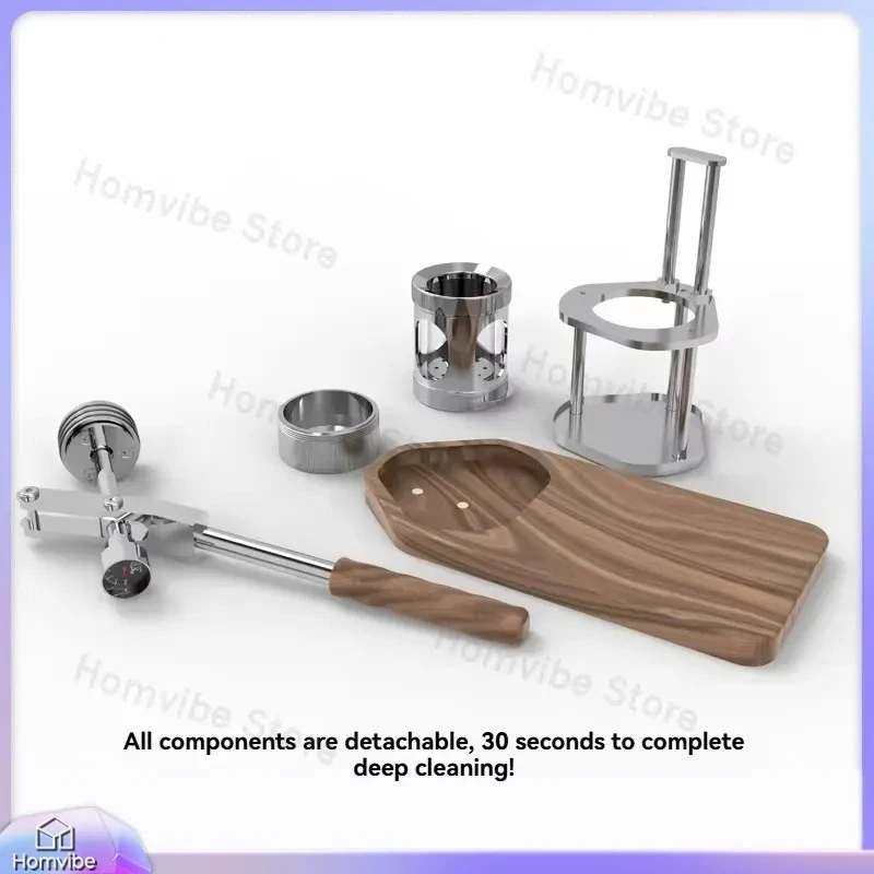 New Mini 6-9 Bar Manual Espresso Maker Portable Hand Press Coffee Machine for Camping Travel Home Office Italian Crema System