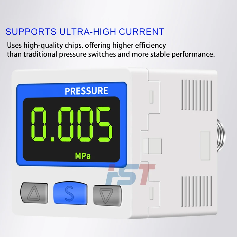 Pneumatic Digital Pressure Gauge Switch ZSE30A-01-N/ISE30A-N/DPS Automatic Control Vacuum Negative Pressure 5