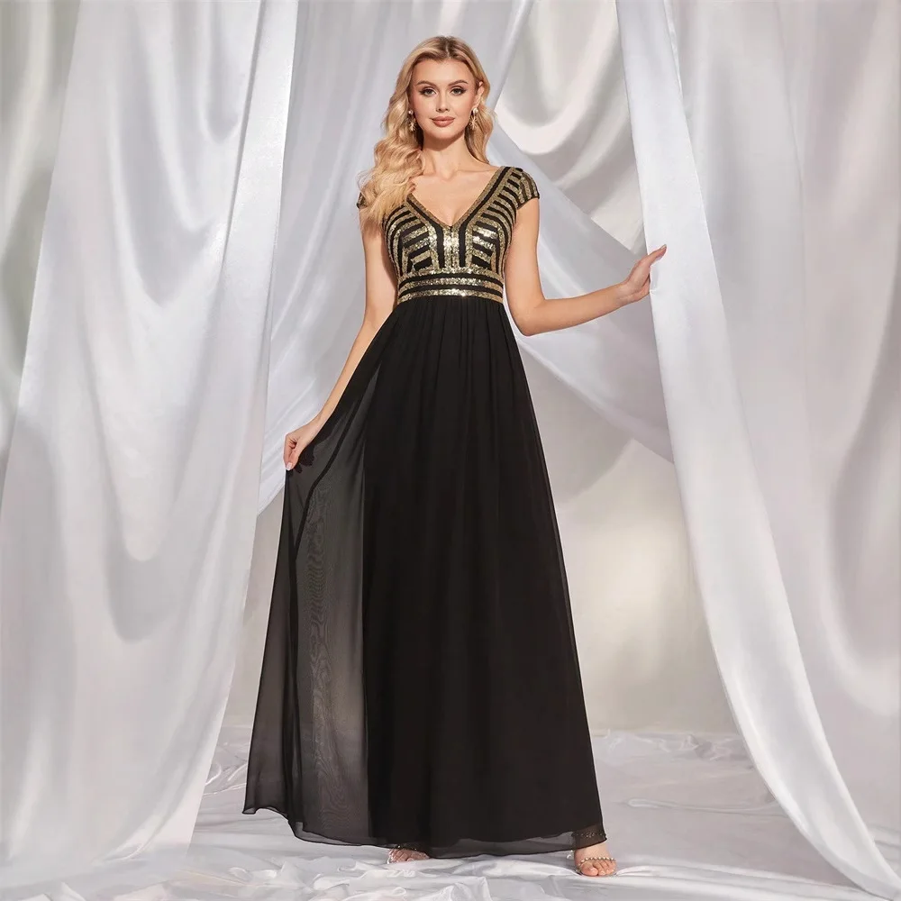 

New een шифоновое платье Sve Cover Long Dr Slim Fit с разрезом и хвостом Вечернее платье Par Dr с низкой талией из шелковой ткани