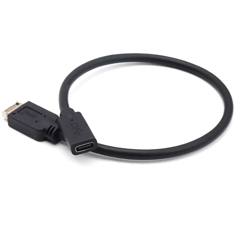 Computer Chassis Motherboard Front TYPE-E 20P male to USB 3.1 Type-C male and female Cables, Used to Connect Mobile Hard Drives