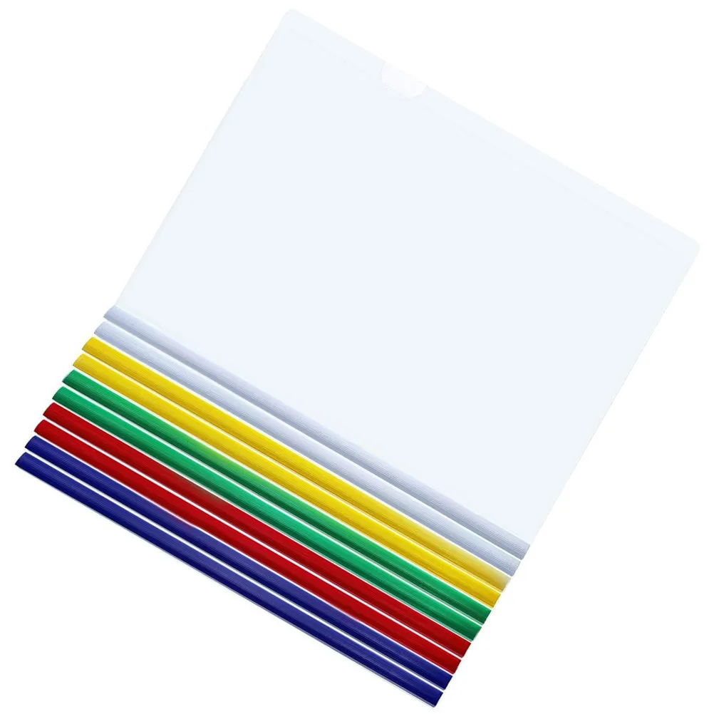 

Document Organizer Folder Clear Folders with Closure Fastener Sealing Clip Protectors