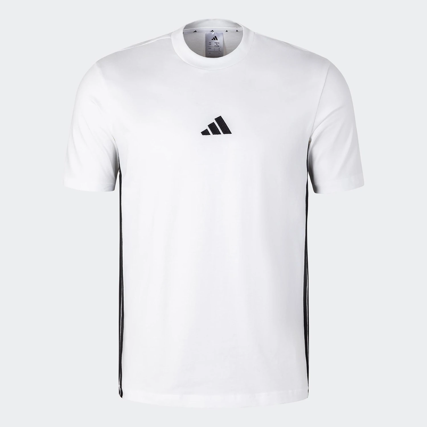 

Adidas Authentic Summer New Men's Striped Breathable Casual Round Neck T-Shirt JY8563