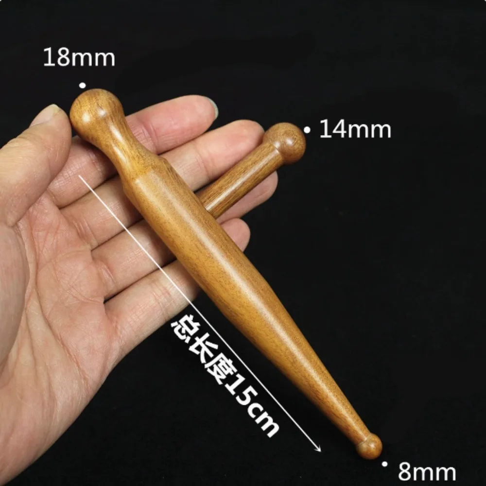 Ergonomic Acupuncture Stick Durable Portable Sandalwood Massage Stick Handheld Design Foot Massage Stick Acupressure