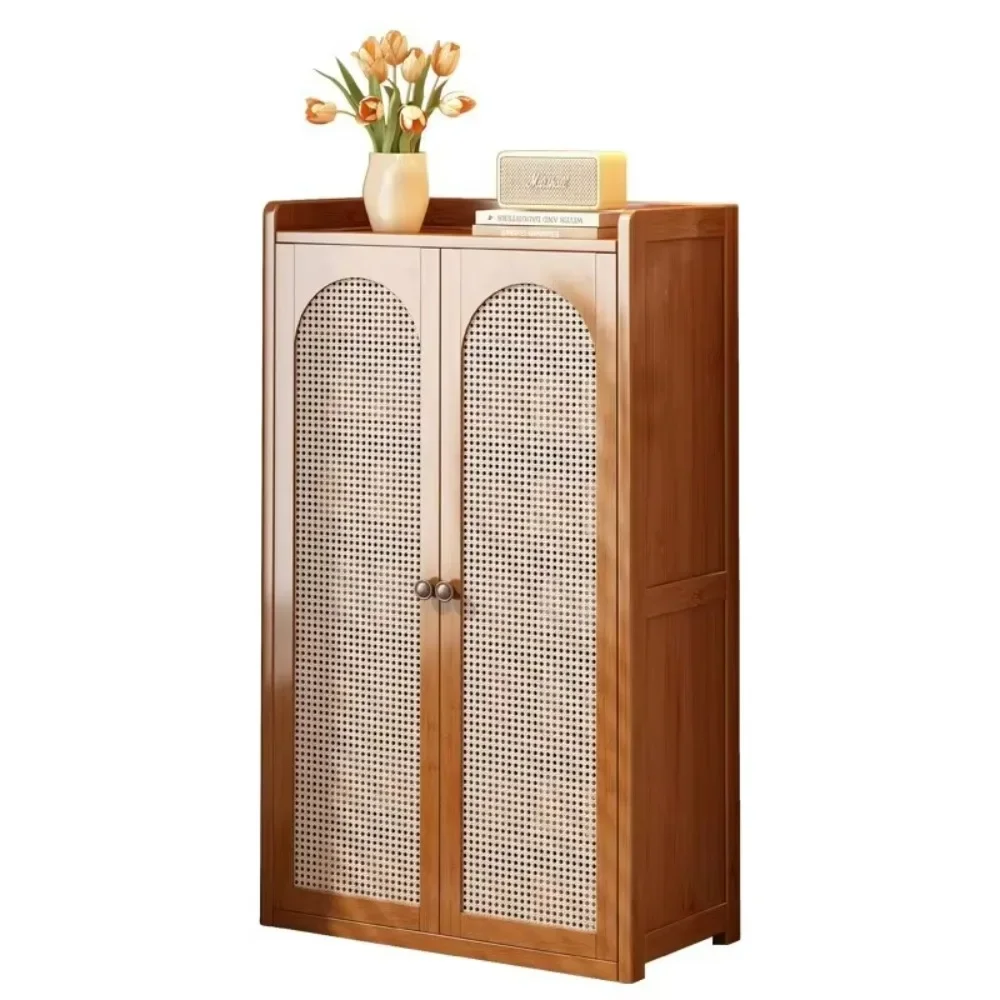 

Элитный высокий бамбуковый шкаф для обуви: современный дизайн, большая вместимость для прихожей и домашнего использования