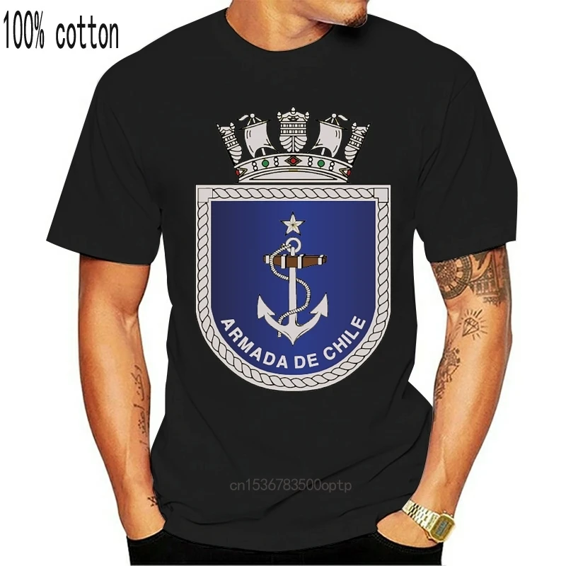 Man Clothing New Chile Chilean Navy Armada De Chile Marina Military Army T Shirt Double Side  New Brand For Men Sale Cotton Funn