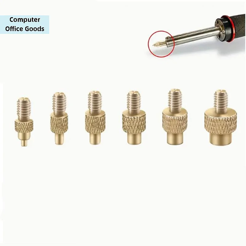 【7/9/10Pcs Heat Insert Nut Iron Tip Brass Thread Embedded Kit M2/3/4/5/6/8 For Plastic 3D Printer Soldering Iron Tool Set】