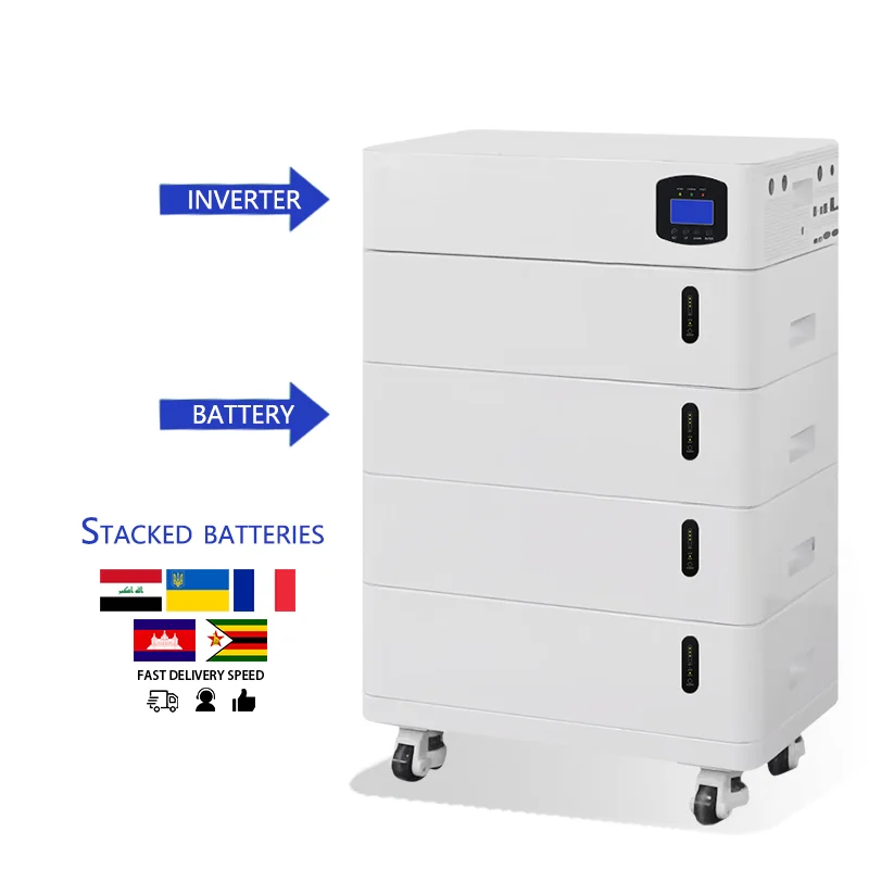 Hybrid Inverter 50kWh Battery Energy Storage System 51.2V 100Ah 200Ah 10kw 5kwh Stackable Home Storage System