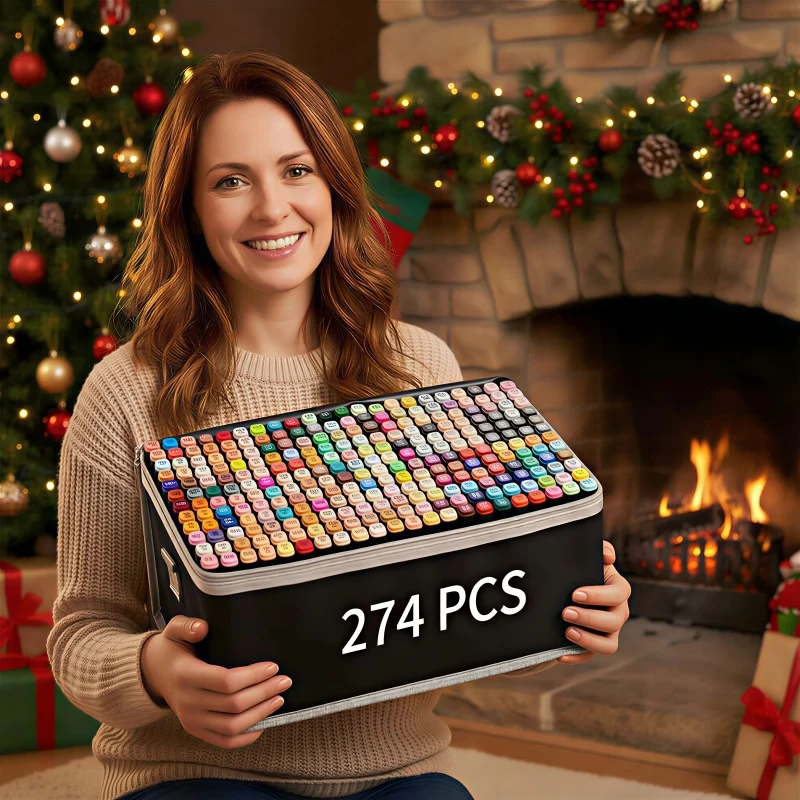 

274 PCS Marker Set | Durable, Fine Point, based Ink, Ideal for Graphic Design, Printmaking, Sketching