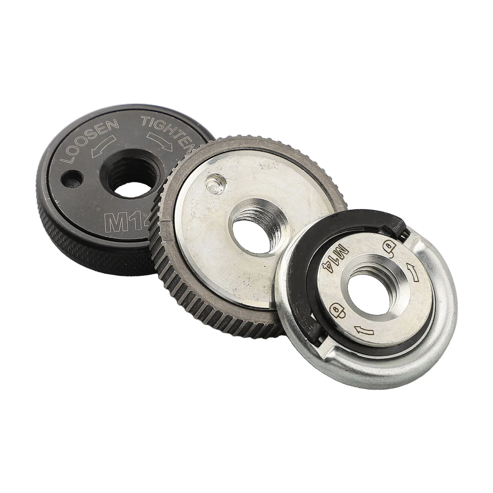 For Bosch Metabos Angle Grinder-M14 Quick-Release Flange Nut Self-Locking Pressing Plate 45# Steel High Strength Alloy Tool