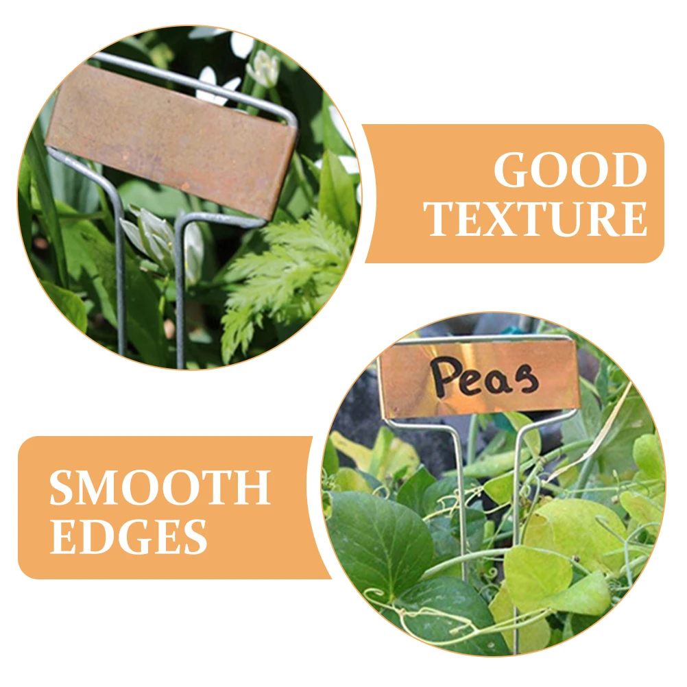 

10 Pcs Plant Labels Sturdy Metal Garden Signs for Vegetables Reusable Long Lasting Tomato Stake Nursery Tags Gardening Markers