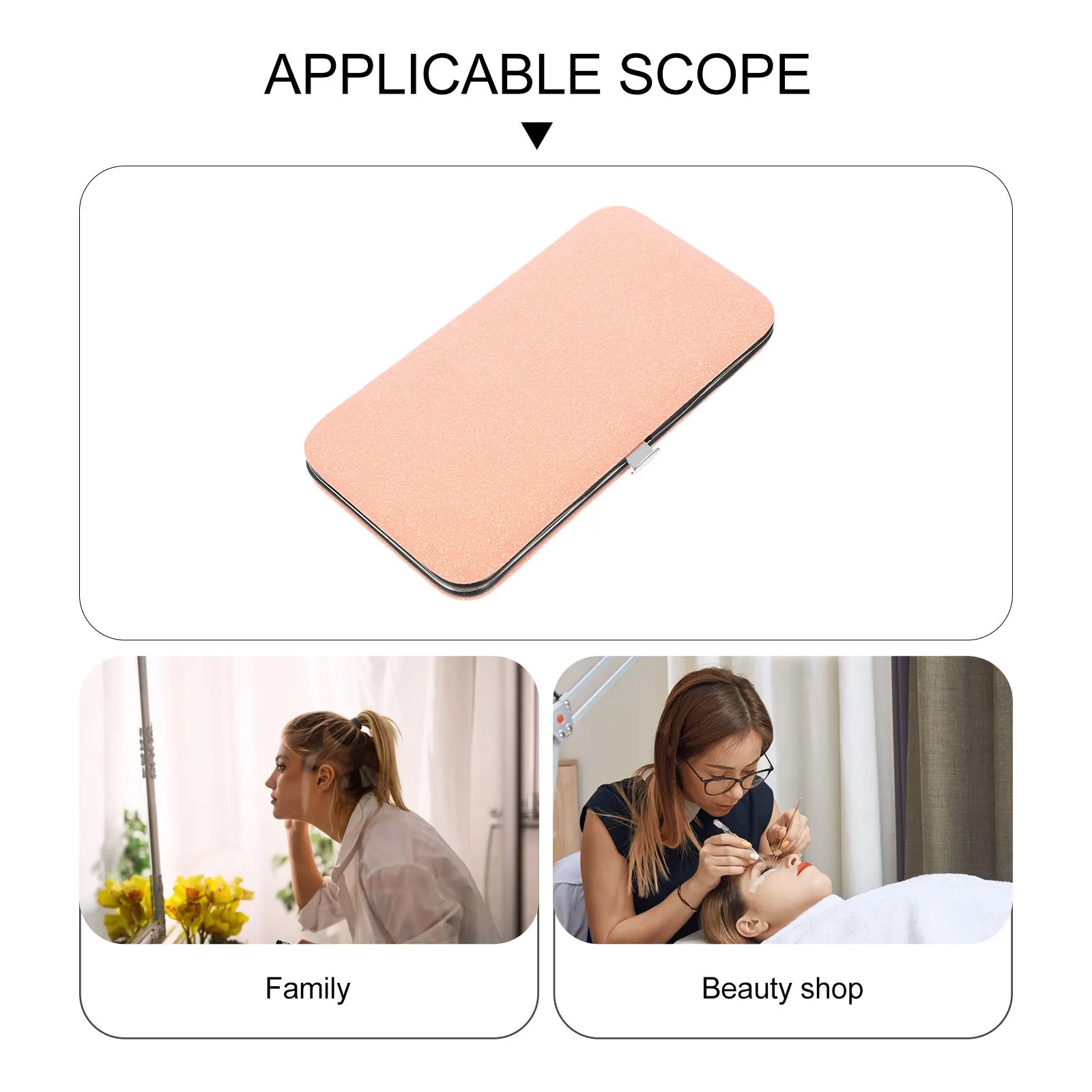 Eyelash Tweezers Storage Bag Organizer Travel Holding Bag Eyelash Tweezers Storage Box