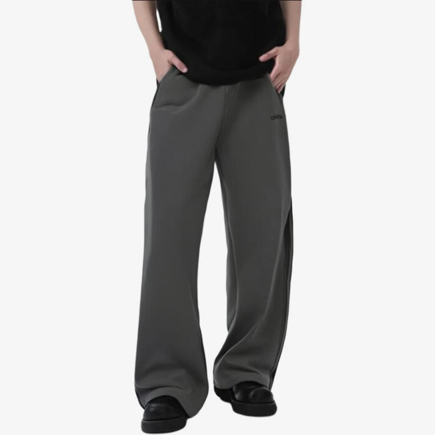 Adidas genuine three stripe wide leg curved knife pants, new men's sports pants HZ9507