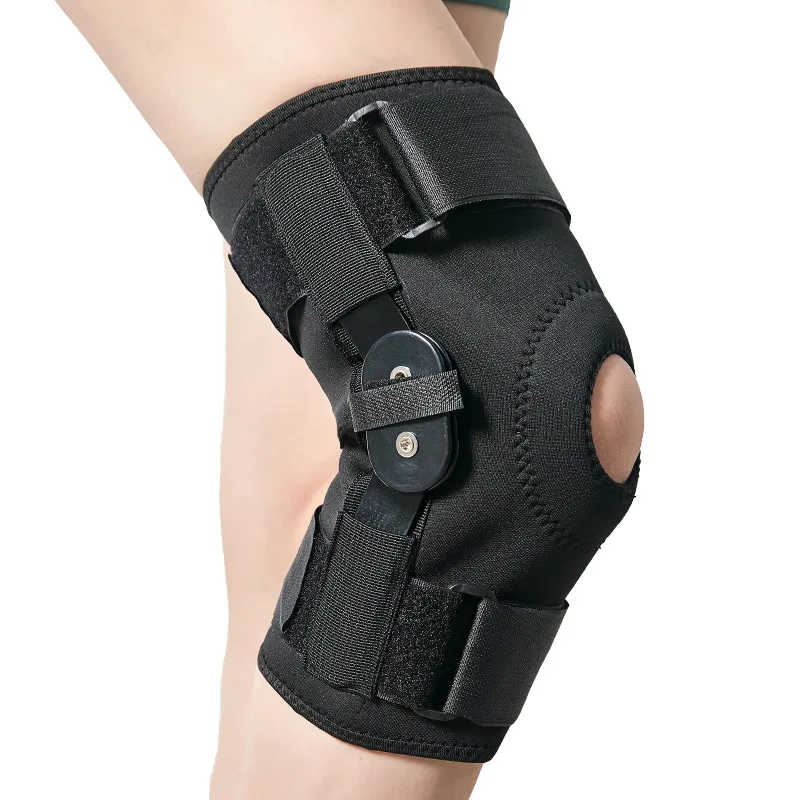 Hinged Knee Brace Aluminum Leg Support Knee Protector Adjustable Patella Stabilizer for Ligament Arthritis Osteoarthritis Pain