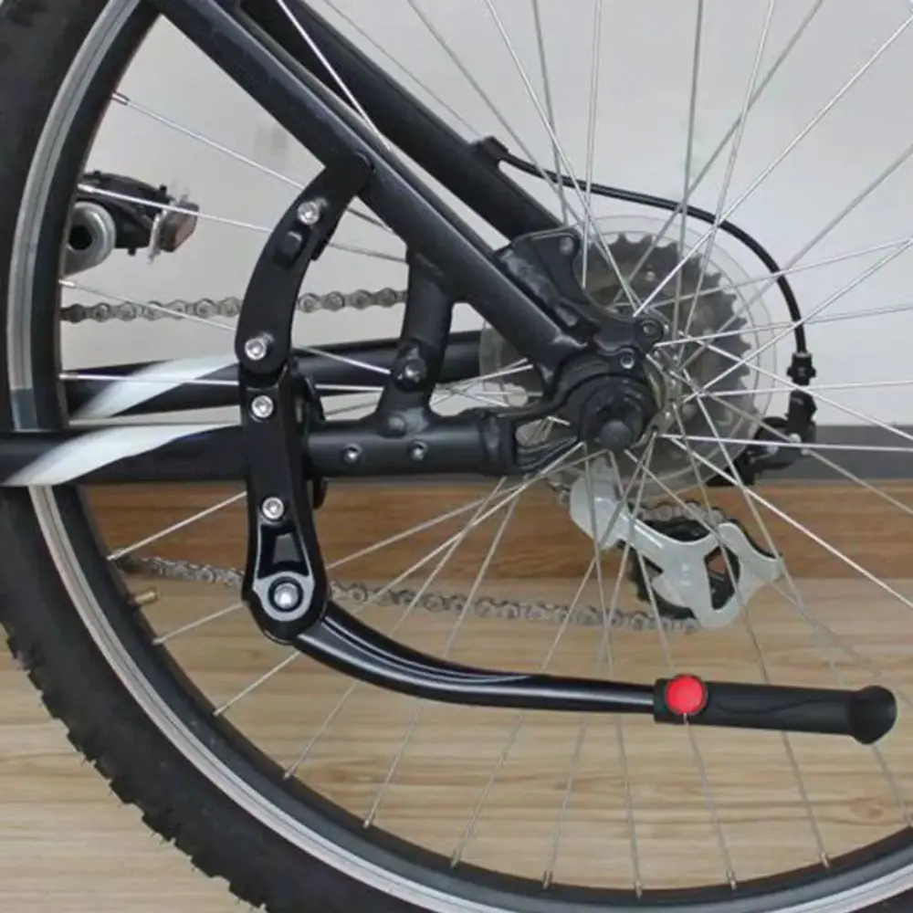 

Side Rear Aluminum Bicycle Kick Stand Single Rear Bicycle Support Adjustable Kickstand Road Bicycle