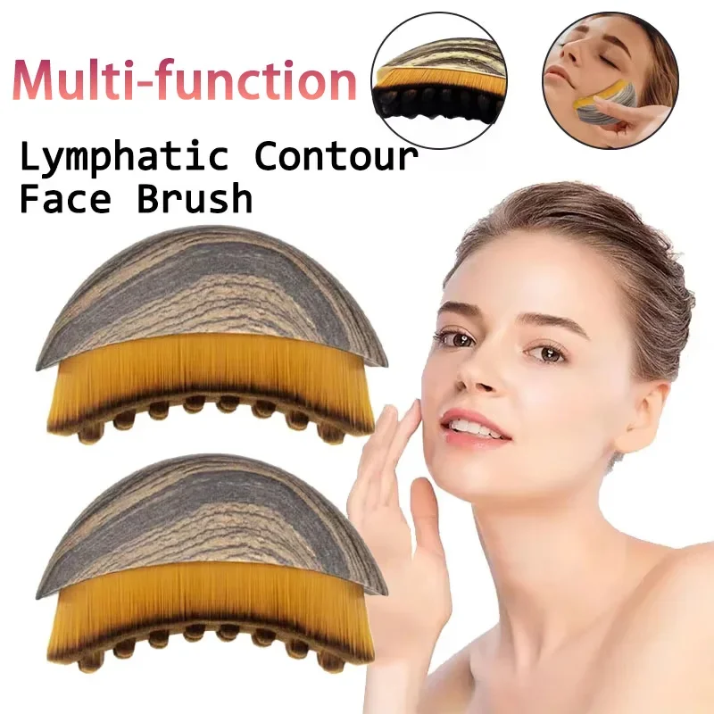 Lymphatic Drainage Brush for Face & Body Multi-function Chin Reduce Puffiness Lymphatic Drainage Fits Skin Contours Relaxation