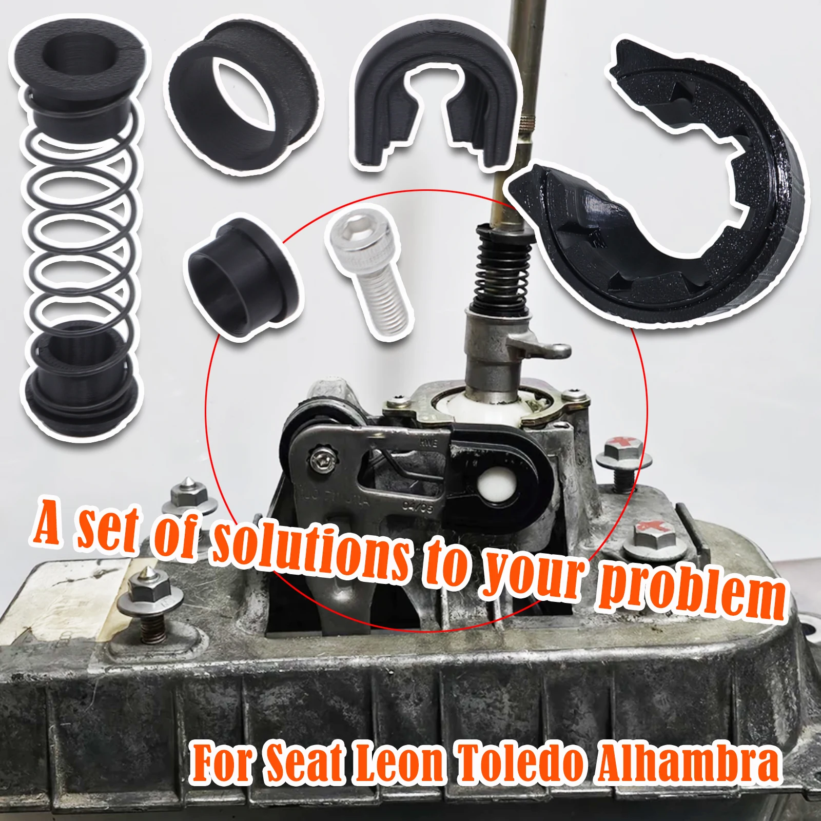 Gearbox Repair Kit For Seat Leon Toledo Alhambra MT Trans Shifter First Gear Getter Reverse Lever Change Selector Linkage Bushes