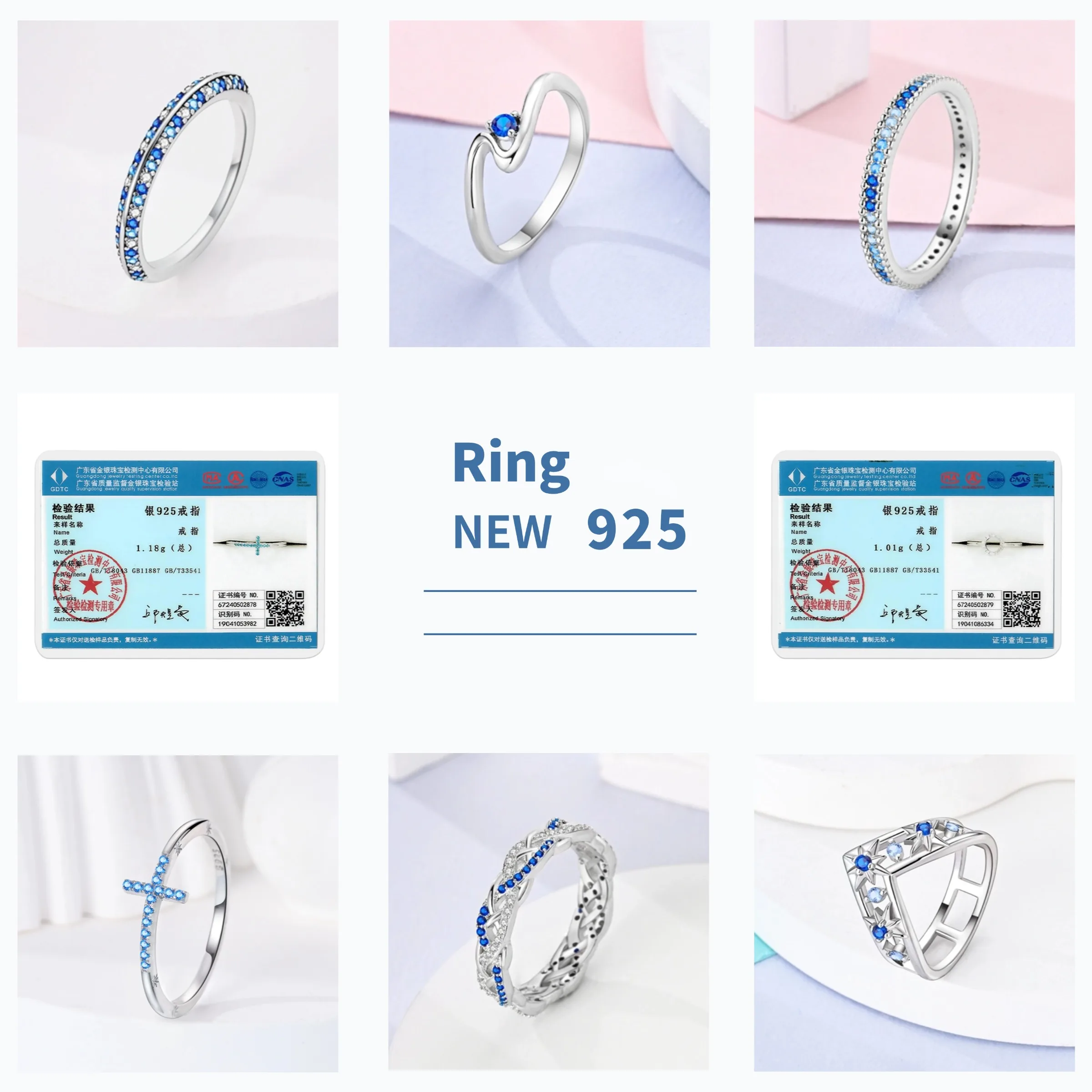 Women's 925 Sterling Silver Hand of Fatima Zircon Wedding Ring