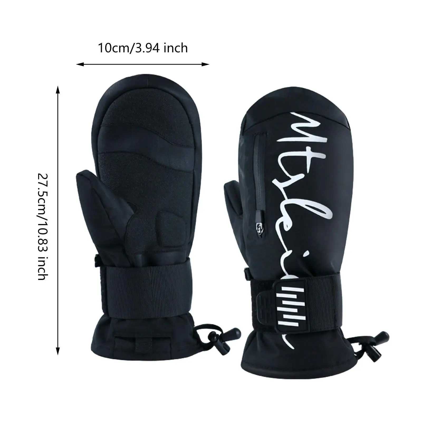 1 Pair Winter Ski Gloves with Wrist Guard for Skiing Skating Winter Sports
