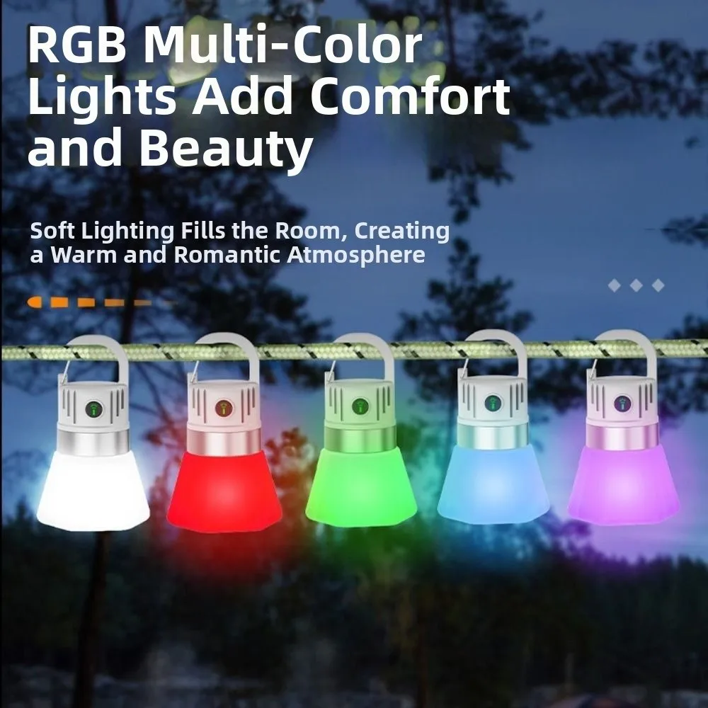 Multicolored Mini LED Flashlight Handheld Waterproof Portable Hook Lamp High Brightness Creative Water Bottle Light Hiking Trips