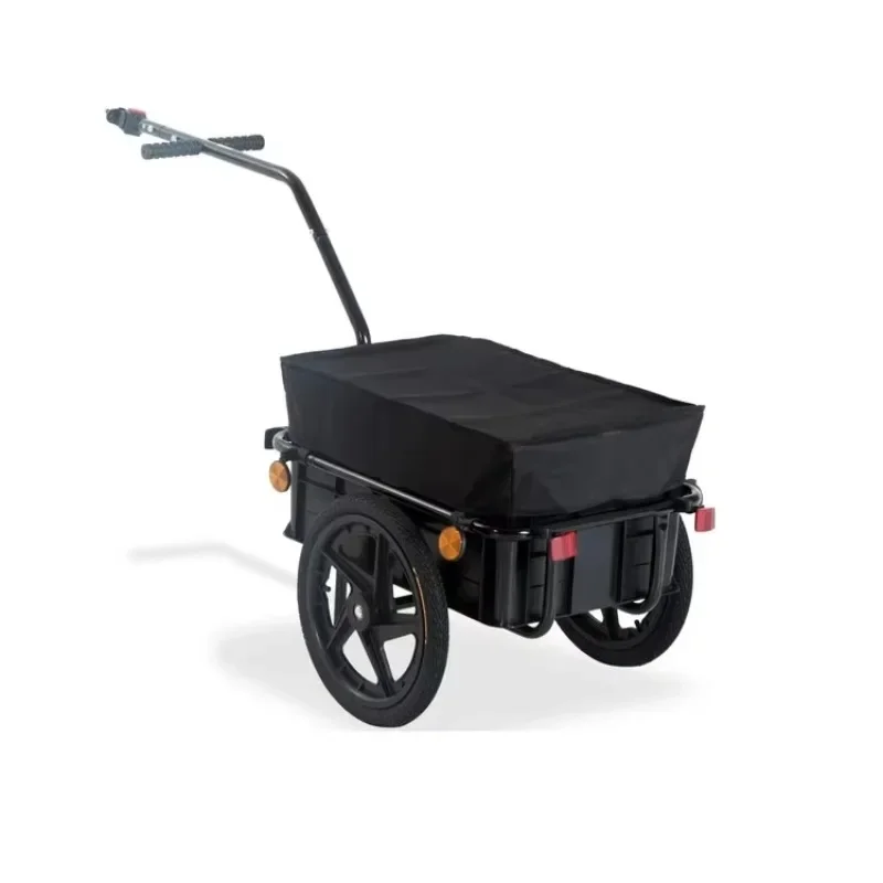 

Bicycle Cargo Trailer Foldable Bicycle Luggage Storage Steel Aluminum Shopping Cart