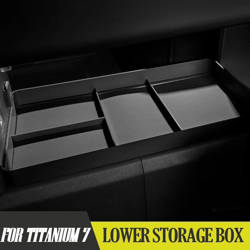 

Поднятый ящик для хранения нижнего слоя центральной консоли для BYD Leopard 7, титановый 7, противоскользящий подлокотник, аксессуар для интерьера