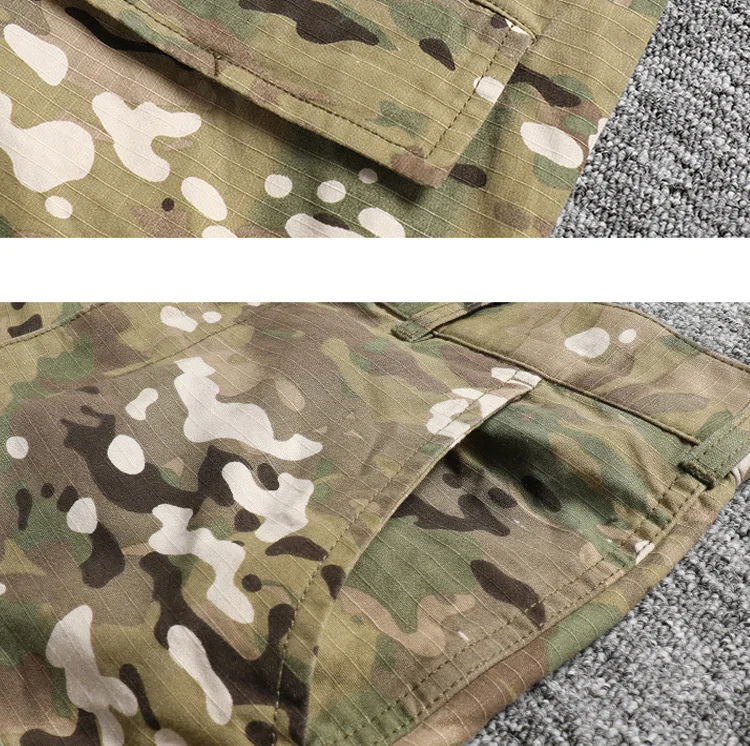 Japanese Fashion WTAPS Workwear Shorts Men\'s Camouflage Casual Loose Half Pants Summer Vintage Casual Cityboy Y2k Youth Male