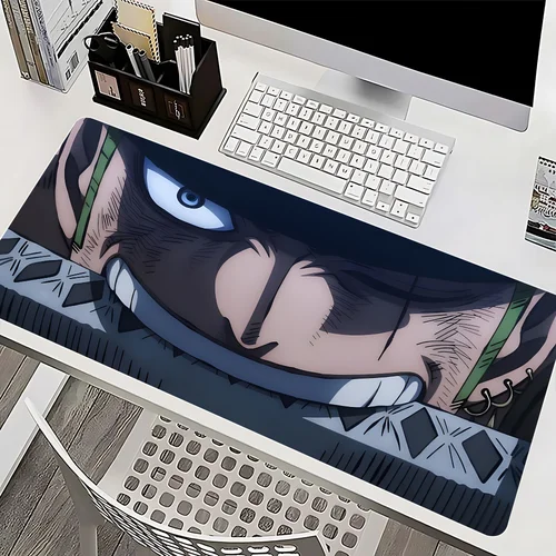 Imagen 2 del producto R-roronoa z-zoro alfombrilla de ratón de una pieza, alfombrilla de ratón, Alfombra de escritorio, accesorios de oficina, alfombrilla de ratón para teclado, alfombrillas para juegos de Pc
