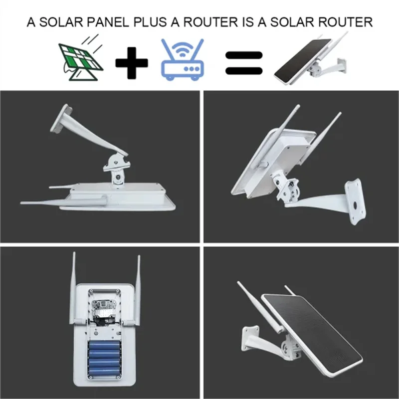 5W 4G Solar Router WiFi Repeater Outdoor Wireless Router Solar Powered All In One IP66 Waterproof  Long Range Extender Europe