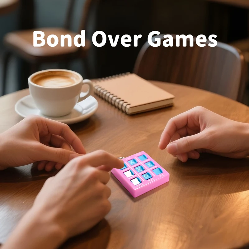 تيك تاك تو هدايا الحفلات للأطفال المحمولة تيك تاك تو المفاتيح الوالدين والطفل لعبة تفاعلية هدايا عيد الميلاد