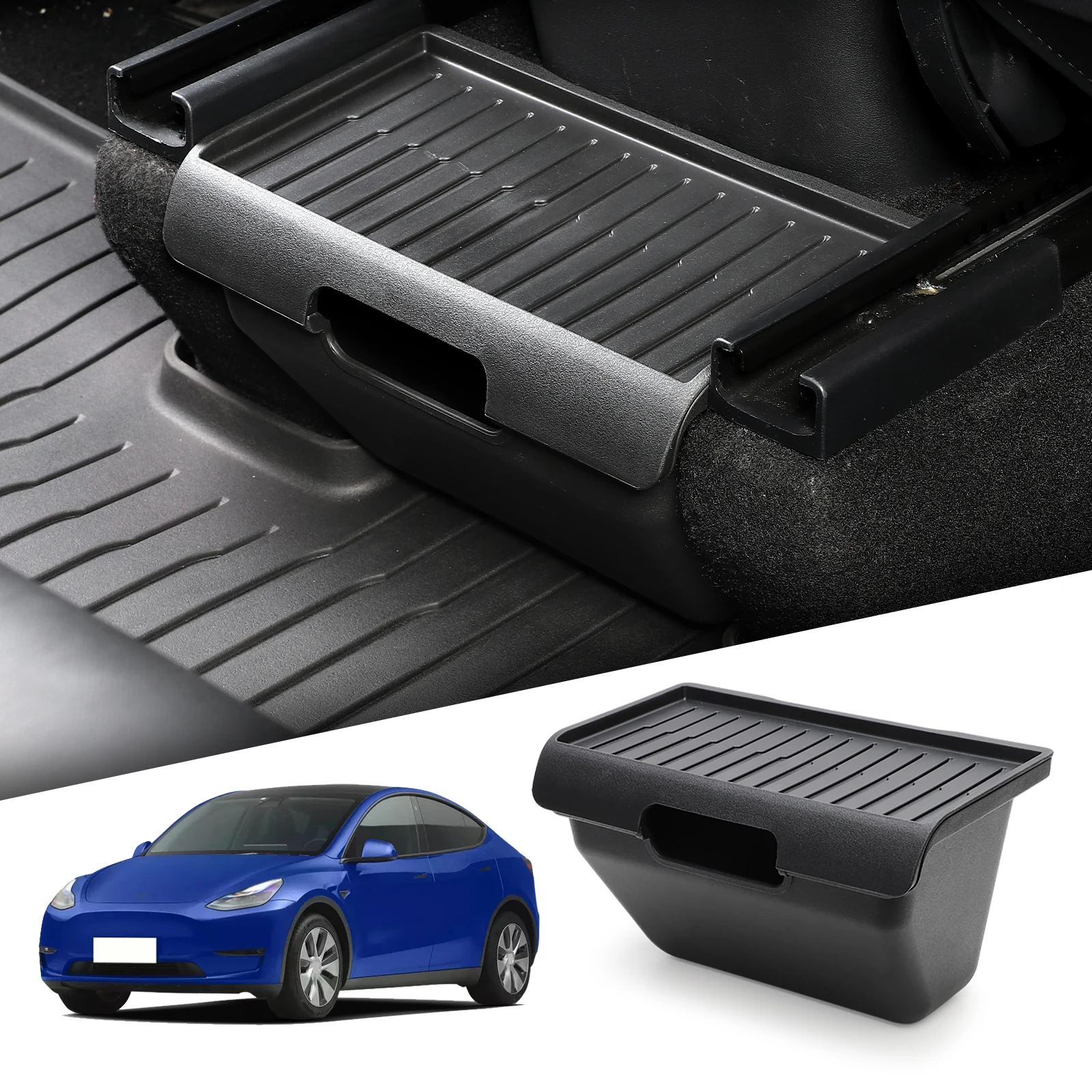 

Center Console Armrest Storage Box for Tesla Model Y Car Back Row Central Tray Organizer Container Tidying