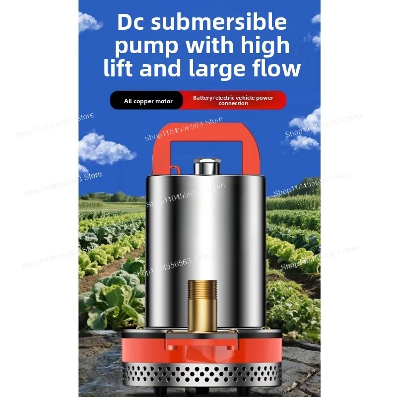 12V/48V/72V DC Submersible Pump, High-Power Household & Electric Vehicle Water Pump, Special Pump for Agricultural Irrigation