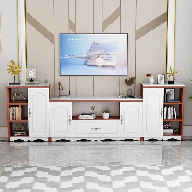 Peiqi الأبيض تسريحات التلفزيون تقف وحدة التحكم غرفة المعيشة الموقد م خزائن الحديثة طاولة تلفاز صالون موبليس مدخل قاعة الأثاث #6