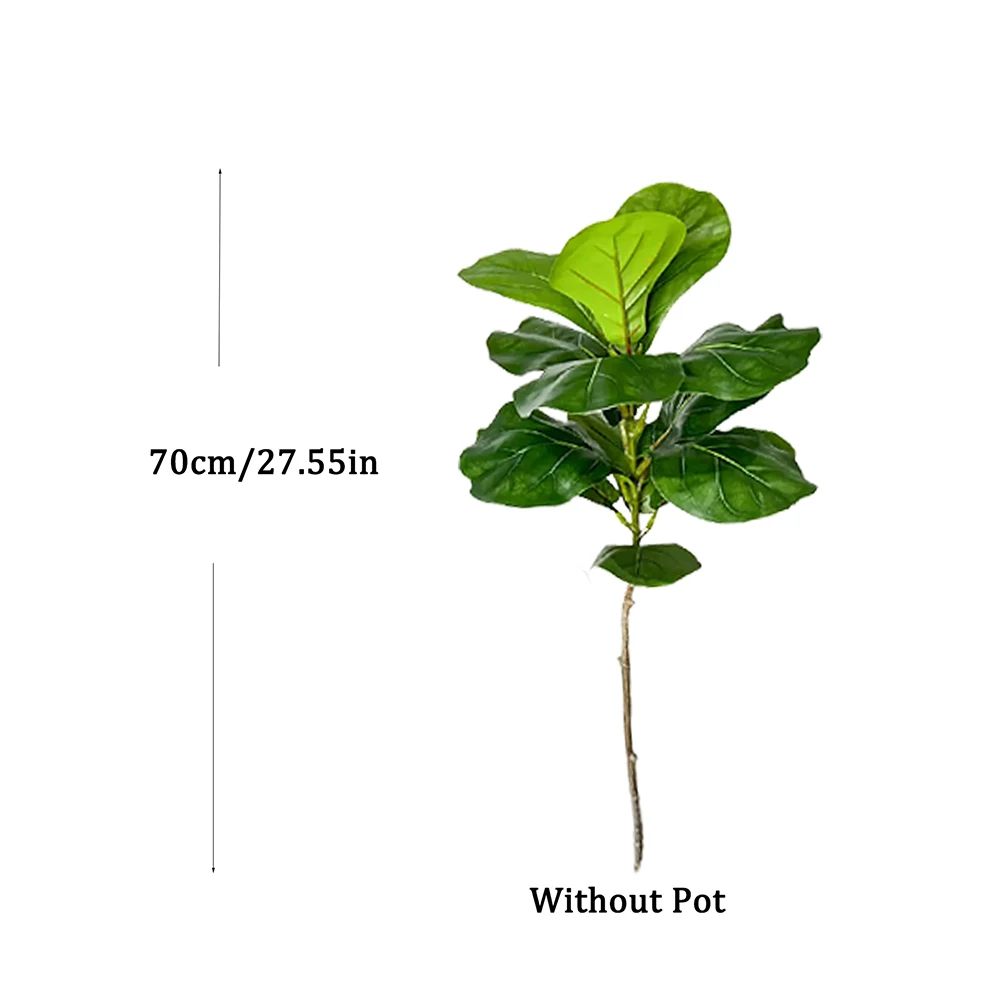 70-135cm Große Künstliche Geigenpflanzen, Künstlicher Ficus-Baum, Künstliche Palmenzweige, Plastik-Monstera-Pflanzen für Heim, Garten, Hochzeitsdekoration – Detail 6