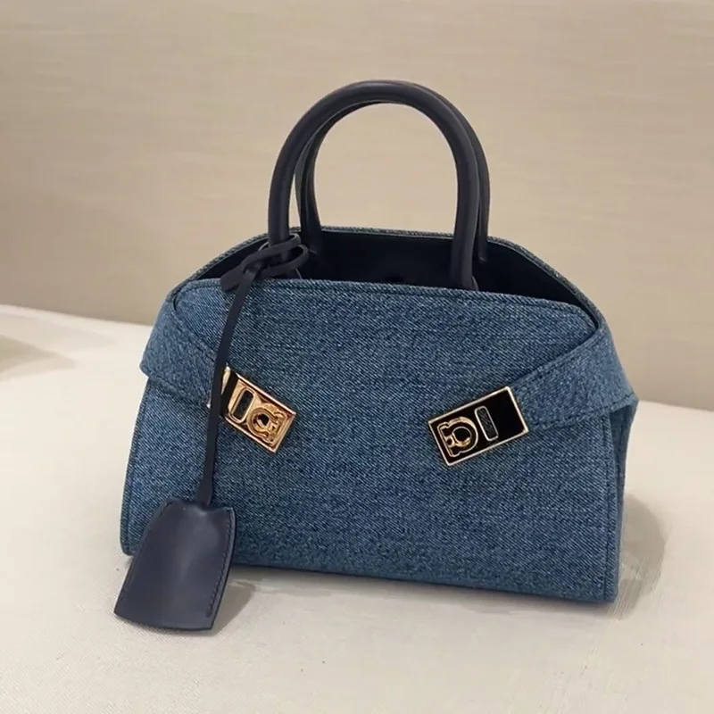 

Французская повседневная джинсовая сумка, сумка через плечо подмышками на одно плечо, новый стиль