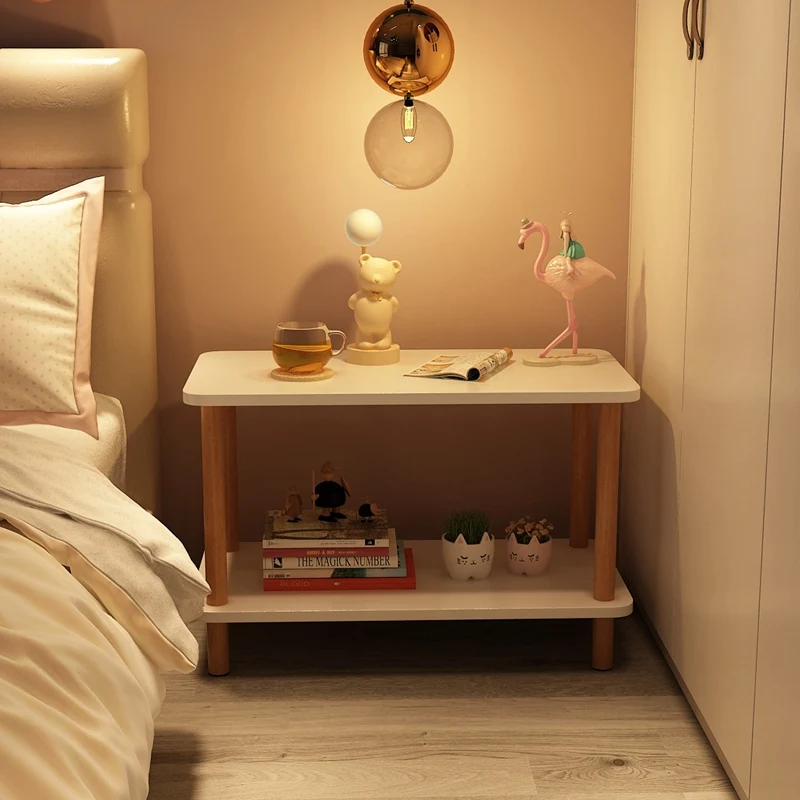 

Simple bedroom bedside cabinet household bedroom rack narrow small