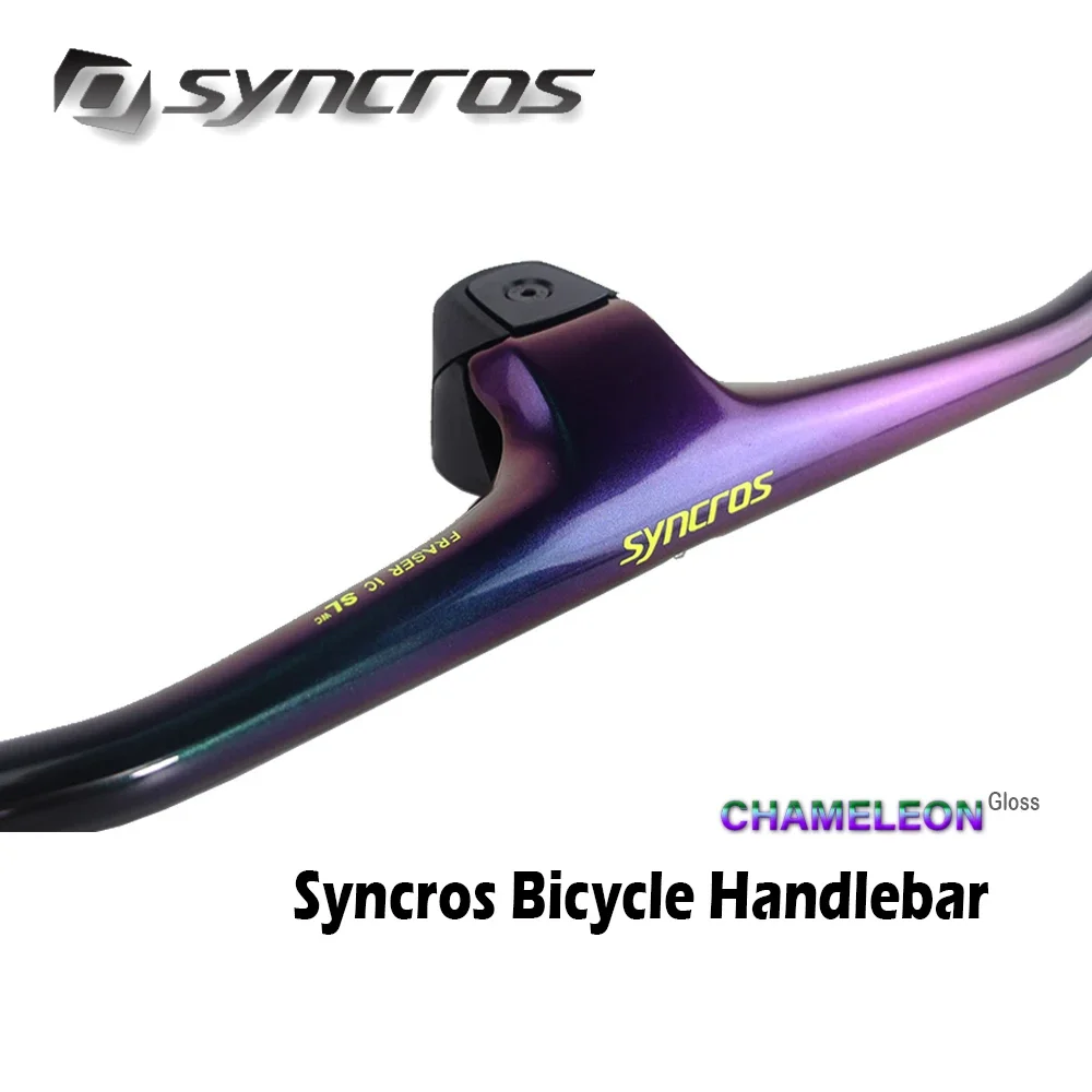 

SYNCROS-Carbon Handlebar for MTB Bike,Chameleon Handlebars,Matte,Gloss -20degrees Stem, FRASER IC SL WC,70-100mm * 780mm