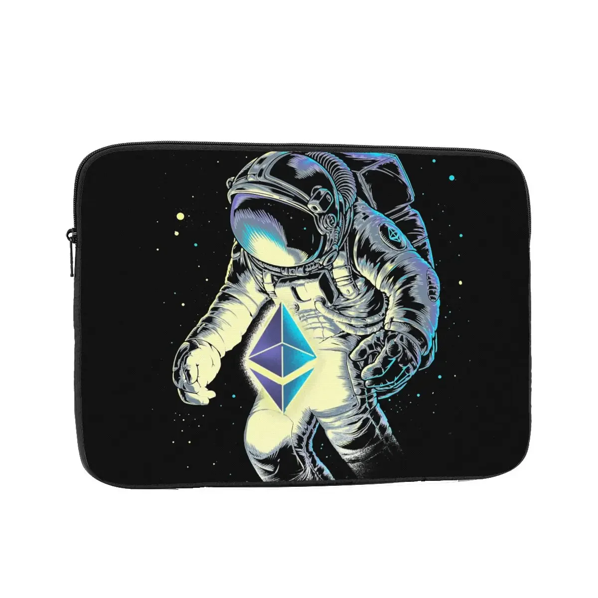 Space Ethereum 13 15 17 Inch Laptop Sleeve Case Notebook Bag Case Bitcoin Cryptocurrency Blockchain Stars Shockproof Case Bag