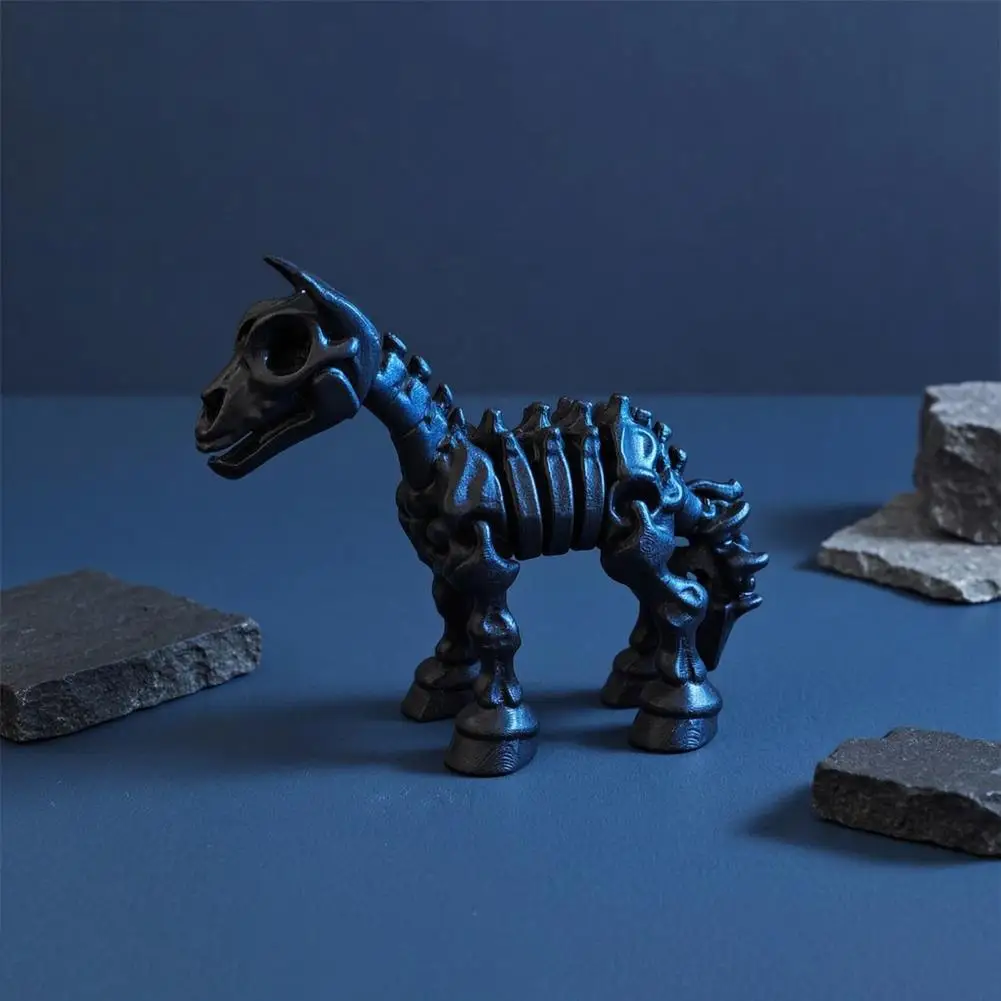3d Printed Figurine 3d Printed Skeleton Horse 3d Printed Horse Skeleton Figurines Articulated Movable Joints Ornaments for Home