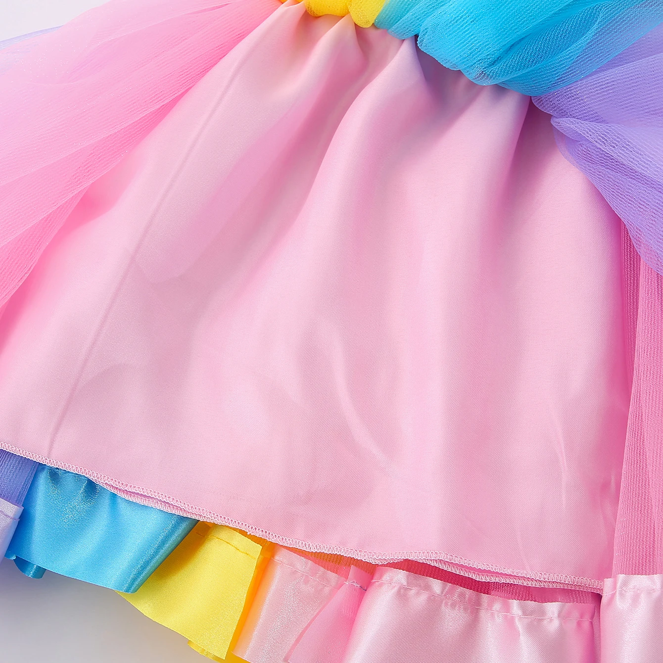 Mini skirt Party With Hairpin 2024 Tutu Skirt Baby Girl Skirts Princess Rainbow Tulle Skirts Girls Clothes Children Clothing