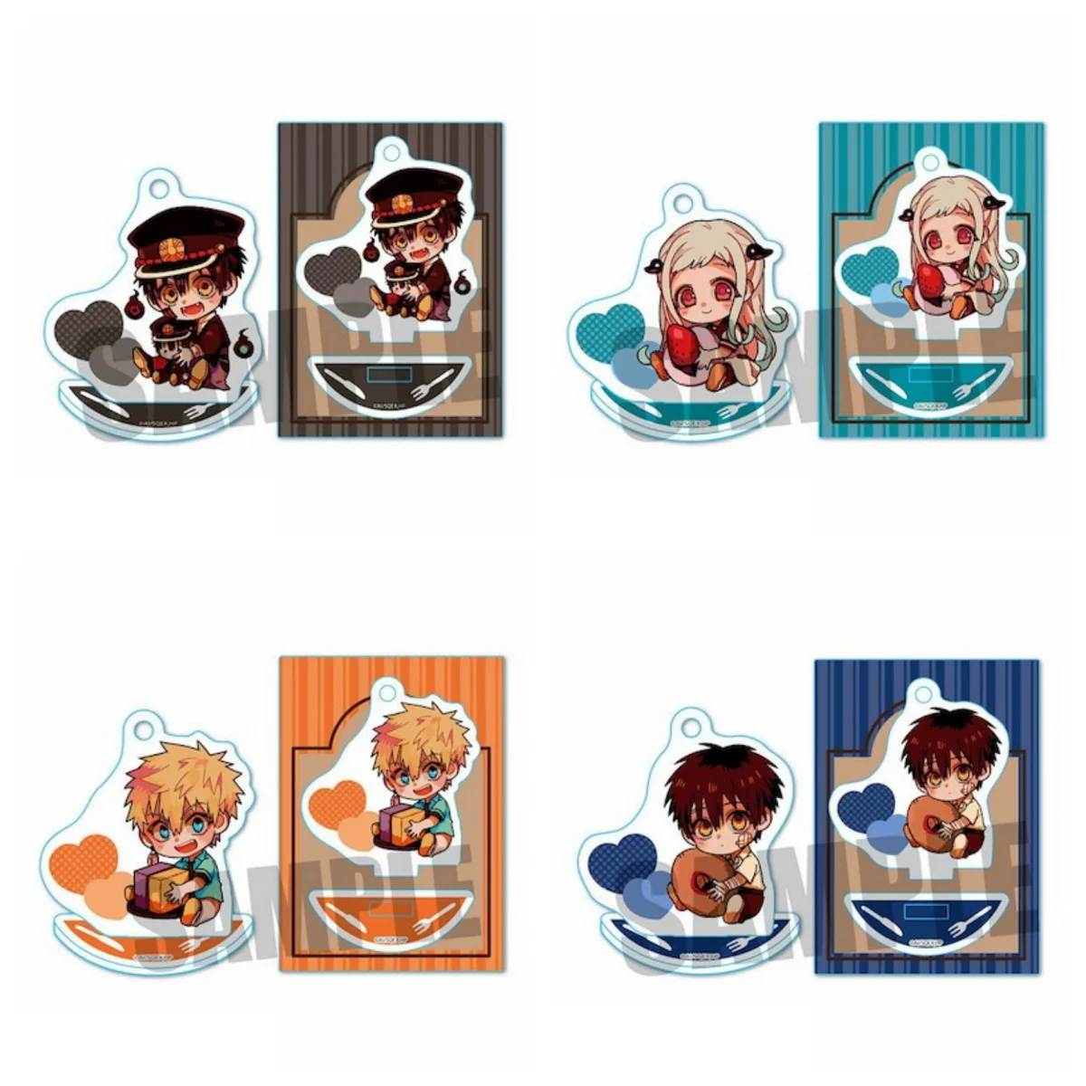 10cm Anime Toilet-Bound Hanako-Kun Acrylic Stand Modle Desktop Decoration Game Collectible Ornament Gift For Fans Funny Keychain