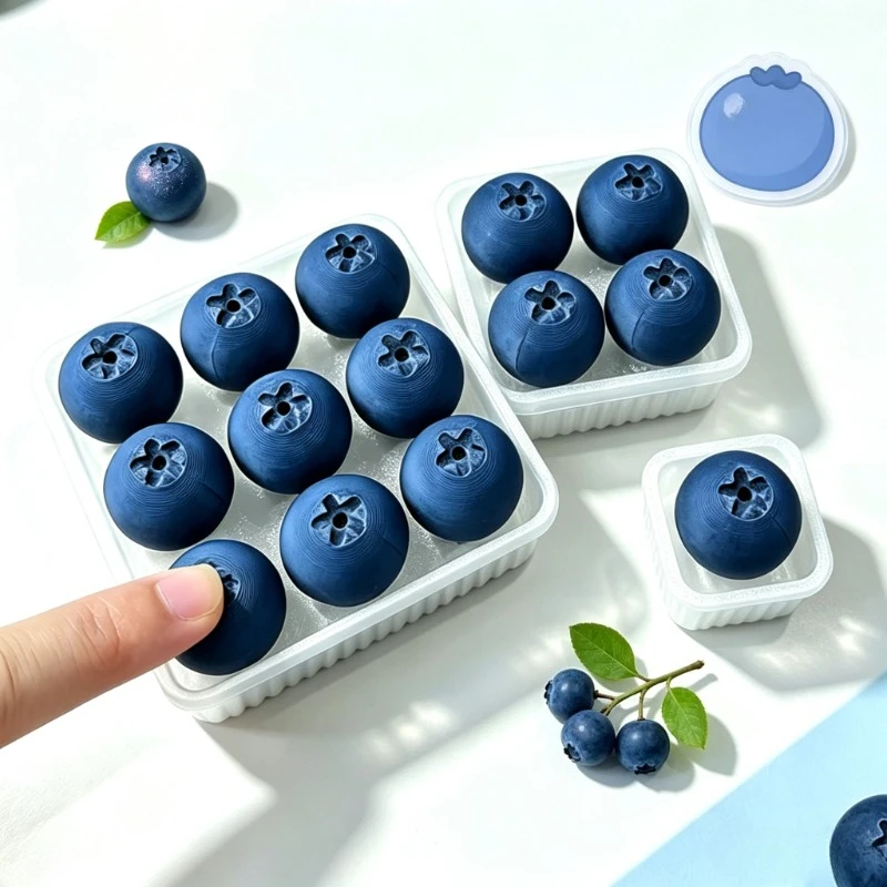3D Blueberry Clicker Fidget Toy Anxiety and Stress Relief ASMR Sensory Fidget Toy Stress Relief Gift for Friends for Adults