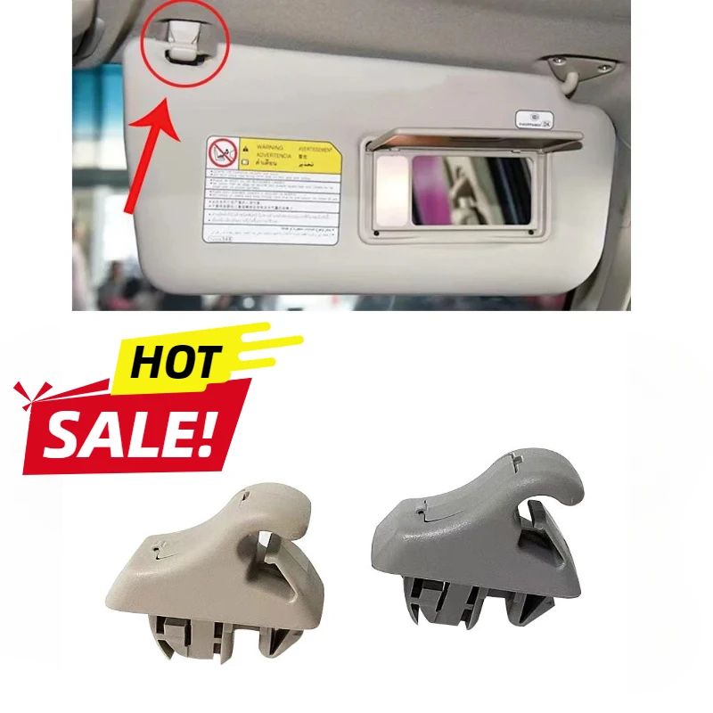 2pcs Car Sunshade Fixing Buckle Suitable For Mitsubishi Pajero V73V77V93V97 Support Makeup Mirror Clip Interior Hook Bracket Y58