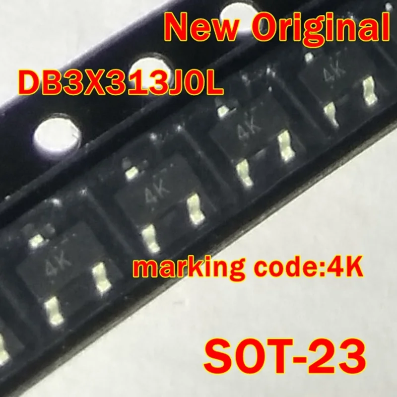 

10Pcs to 500Pcs Db3X313J0L Sot-23 New Original Marking Code:4K Mixer Diodes, Ultra High Frequency 200Ma 30V