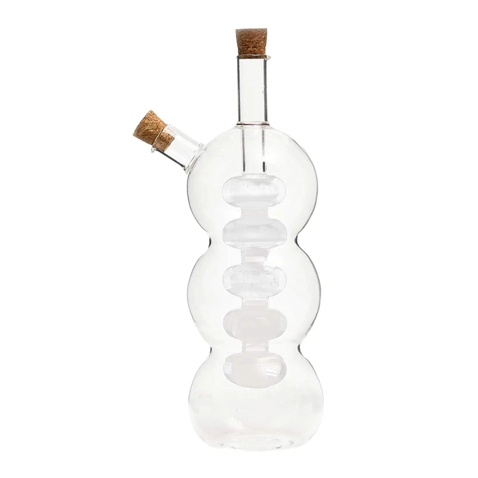 Oil and Balsamic Vinegar Cruet Bottle Dispenser Clear Heat Resistant Unique