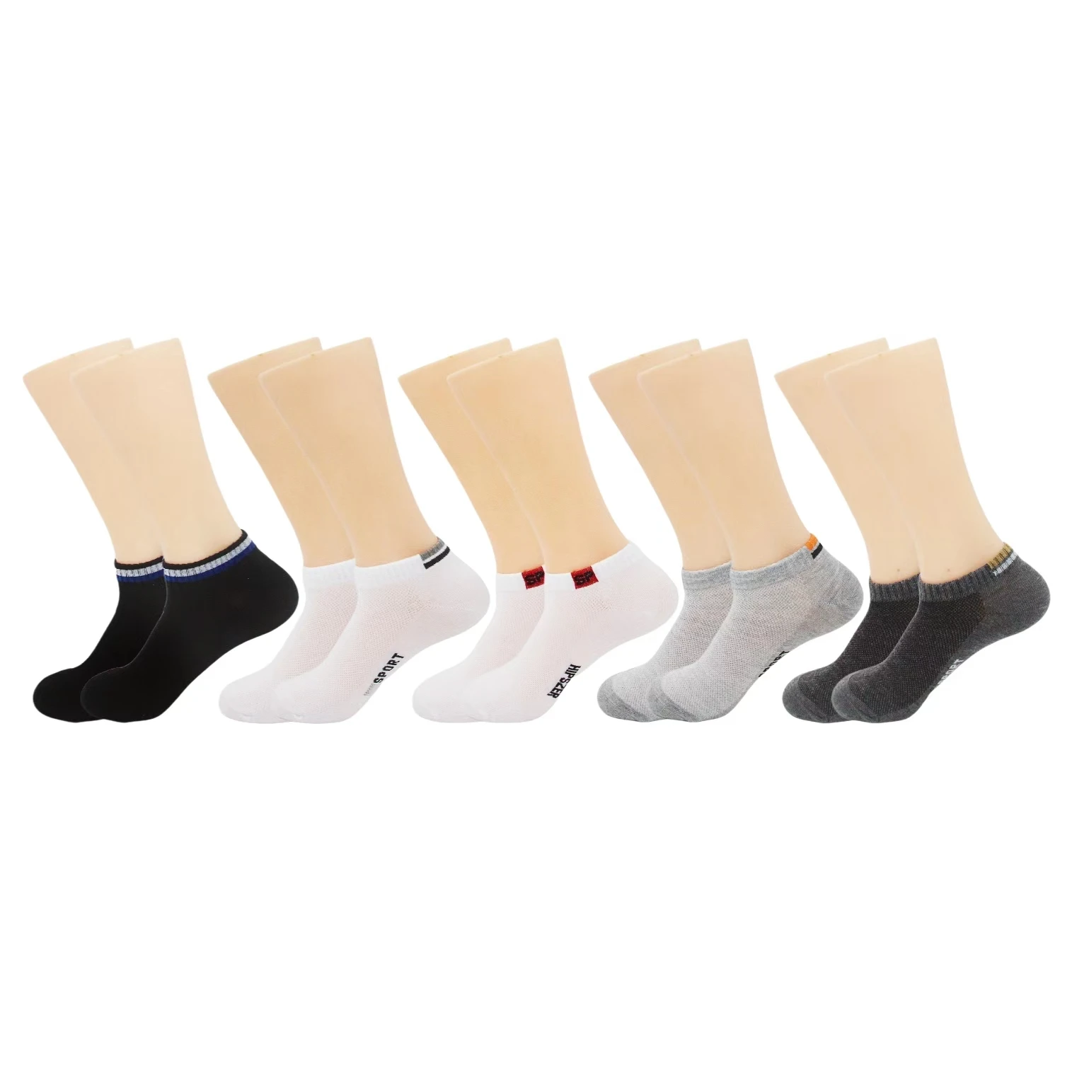 

5 pairs of socks men's summer short socks deodorant sweat-absorbent men's short tube ins tide summer low tube men's