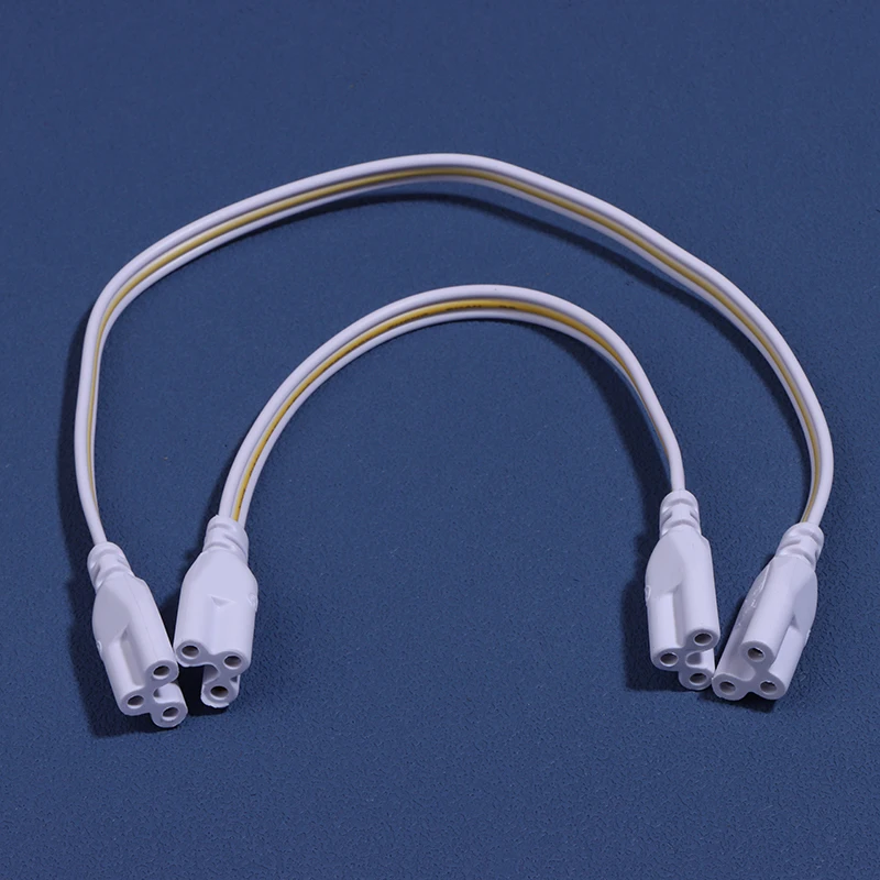 5Pcs Flexiable Double End 3Pin LED Tube Connector Cable Wire T4 T5 T8 Extension Cord For Integrated LED Tube Light Bulb view 3